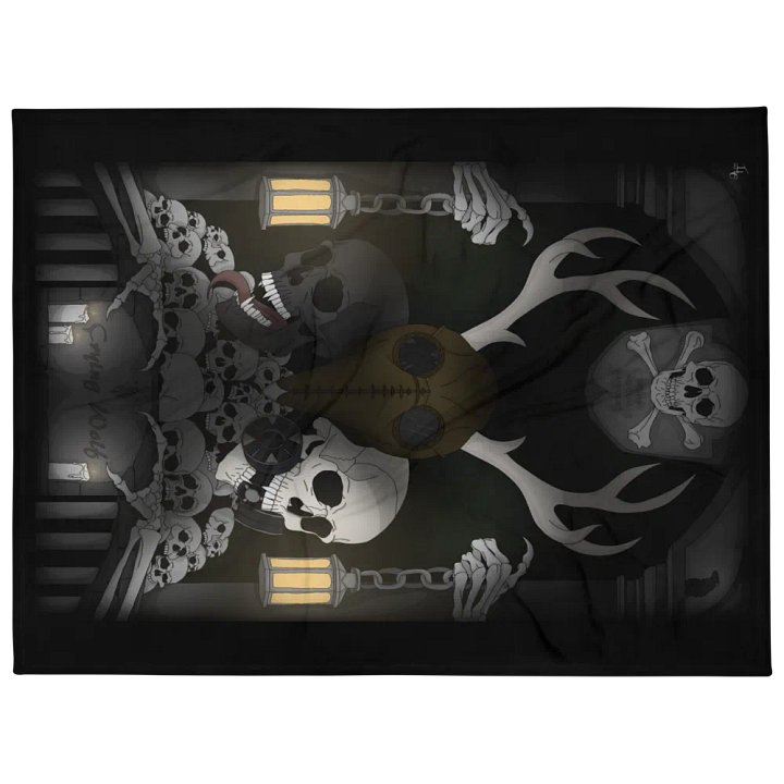 "Mors Mecum Ambulat" Plague Runners Blanket product image (1)