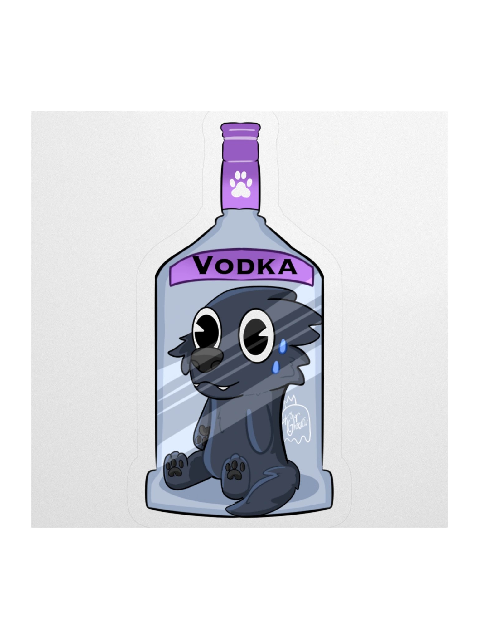 Vodka in a Bottle – Sticker product image (3)