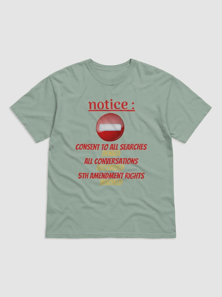 NOTICE : CONSENT TO ALL SEARCHES DENIED product image (3)
