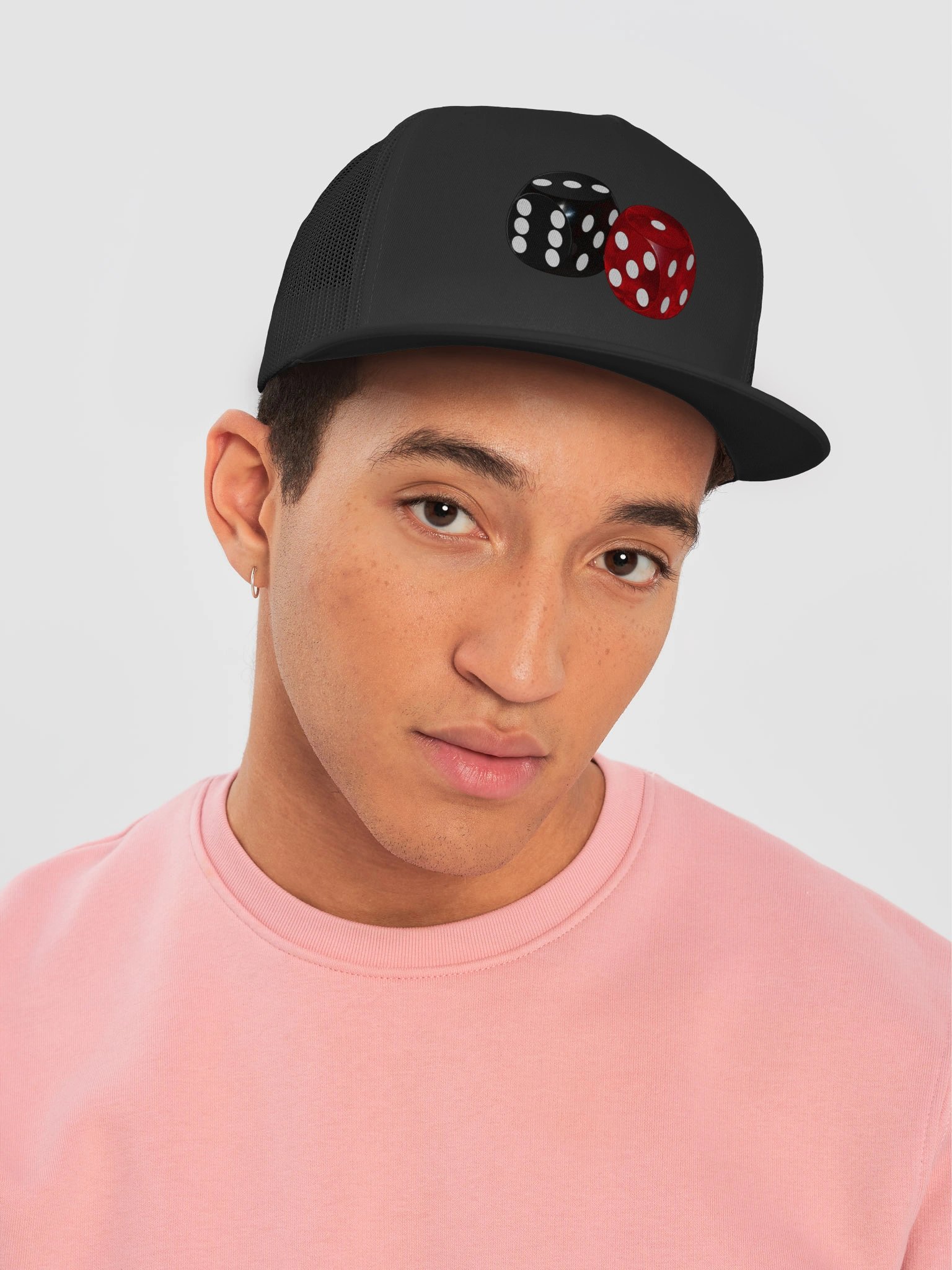 Red & Black Dice Trucker Cap product image (5)