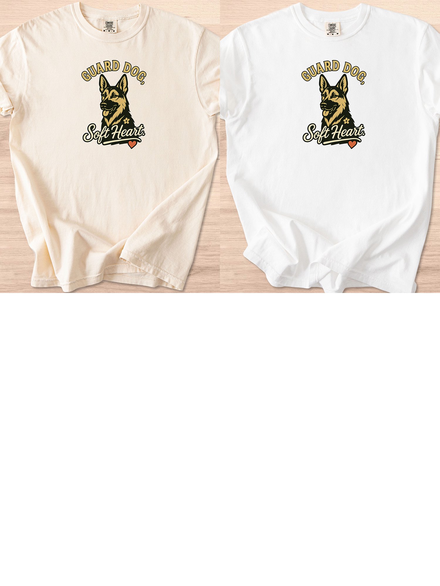 Guard Dog Soft Heart (German Shepherd) Tee product image (51)