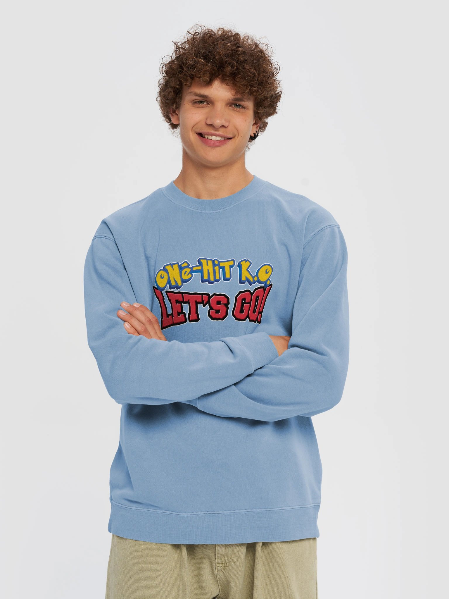 One-Hit K.O. Let's Go! - Independent Trading Co. Unisex Midweight Pigment Dyed Sweatshirt product image (61)