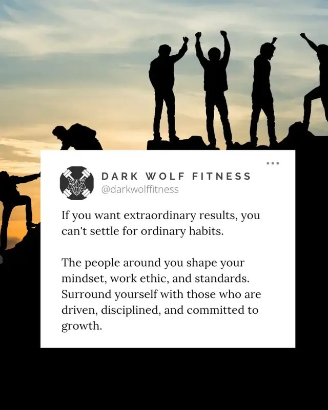 Distance yourself from negativity, excuses, and complacency. Success isn't just about what you do—it's also about who you choose to walk the journey with. Your environment matters. Choose it carefully. #success #athlete #mindset #discipline 
