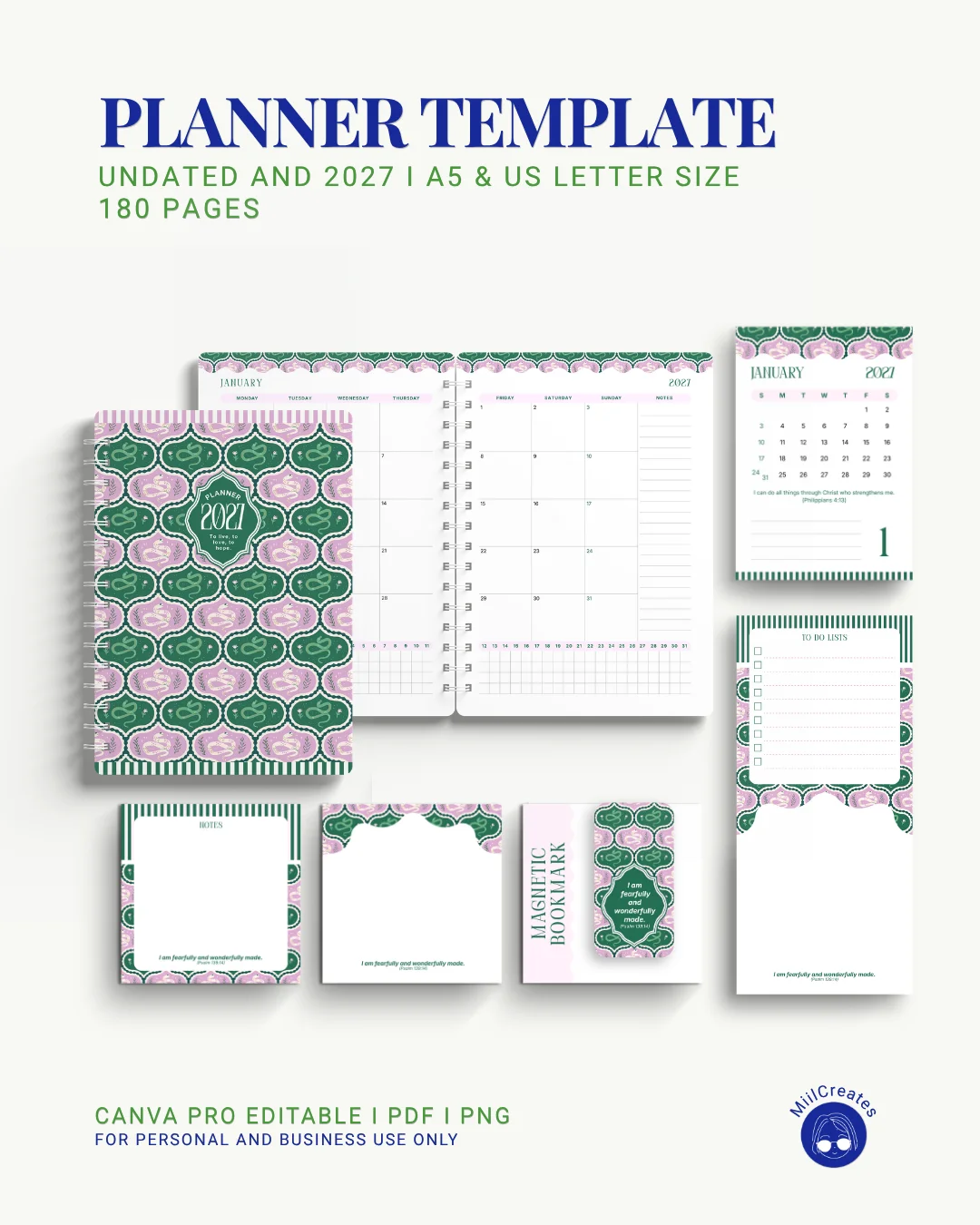 2027 & Undated Planner Template (Bundle) product image (11)