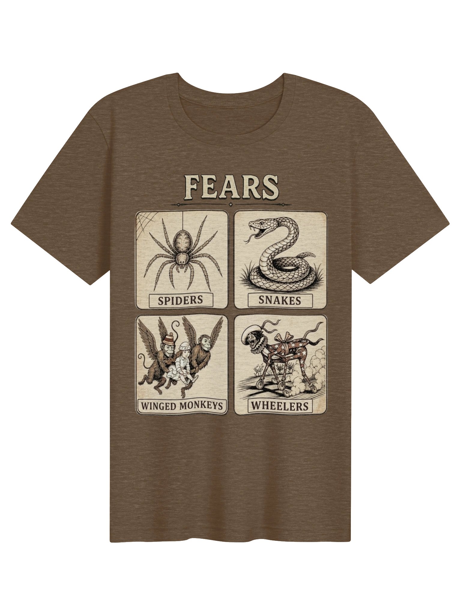 Winged Monkeys & Wheelers from Oz Tee, Funny Nostalgic "Fears" Shirt for Classic Oz Lovers product image (2)