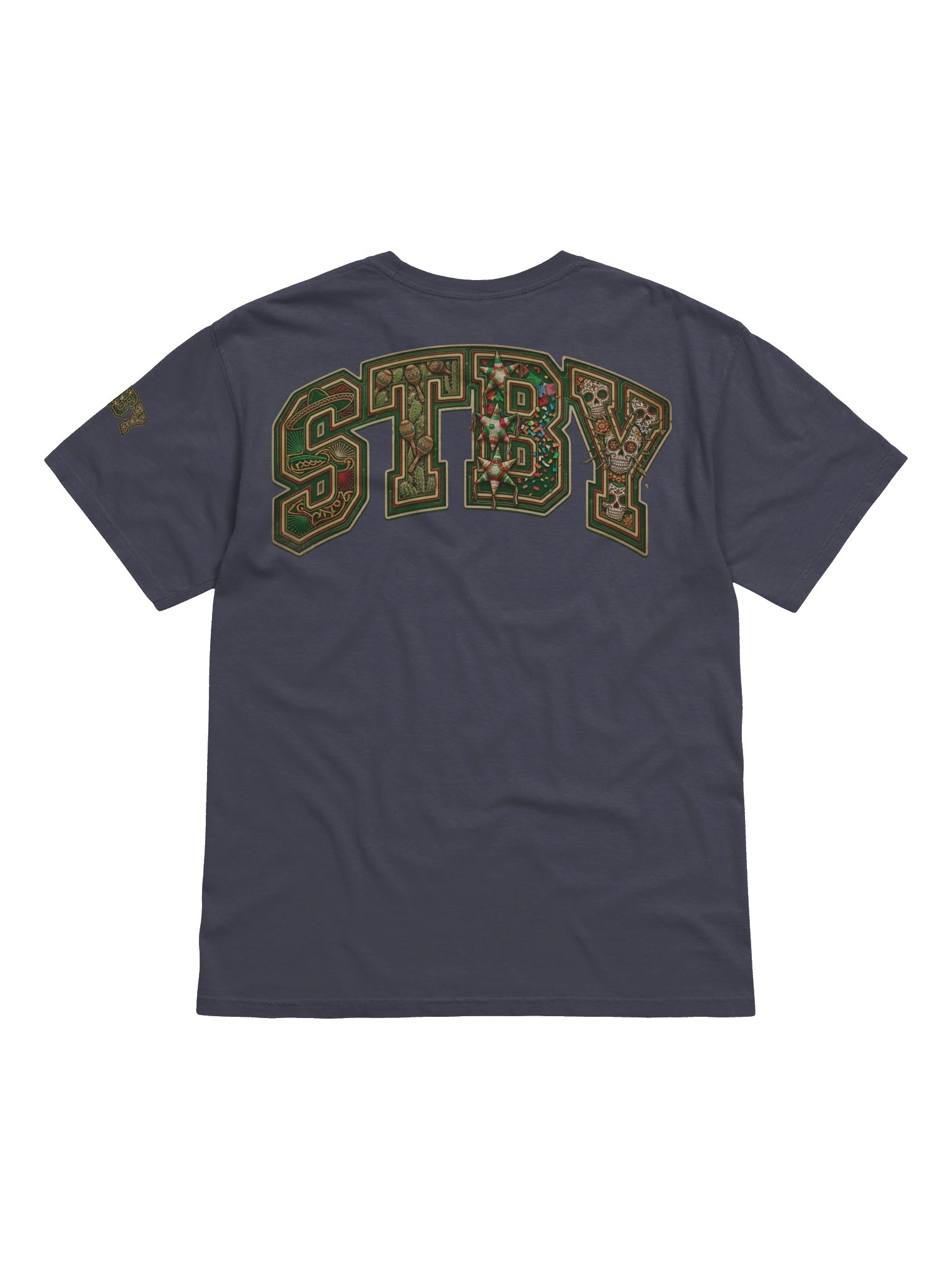 Fiesta Letters Green T-Shirt product image (14)