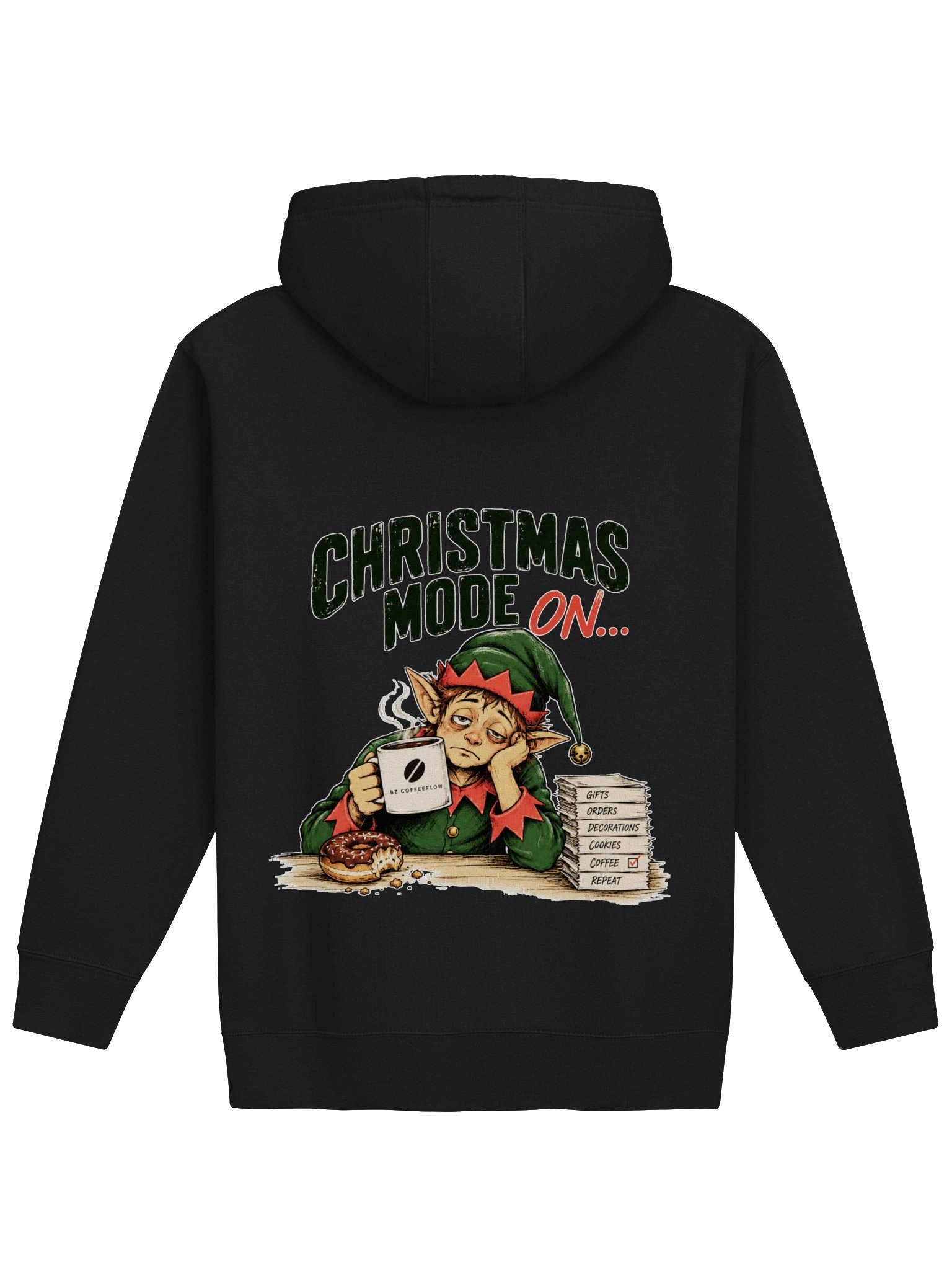 Christmas Mode On – Sleepy Elf Women’s Hoodie product image (14)