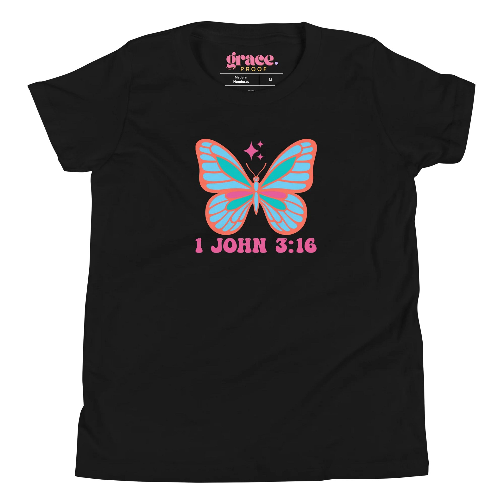 1 John 3:16 Butterfly Kids Tee product image (3)