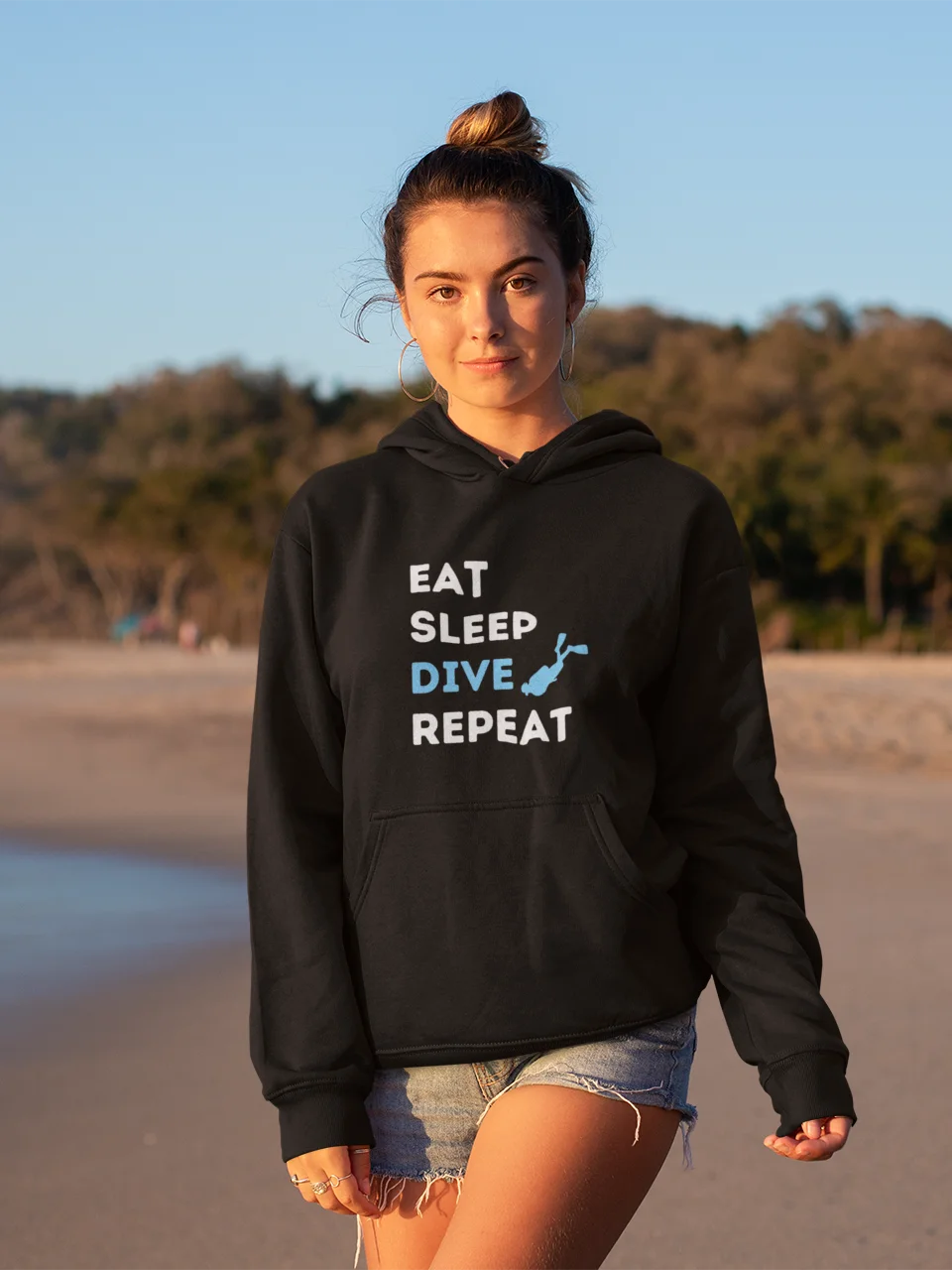 Eat Sleep Dive Repeat Hoodie product image (1)