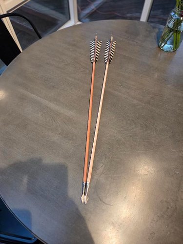 Sneak peek: the building is complete on all the arrows. Now for the finishing work. I commissioned @aearrows to make these me...