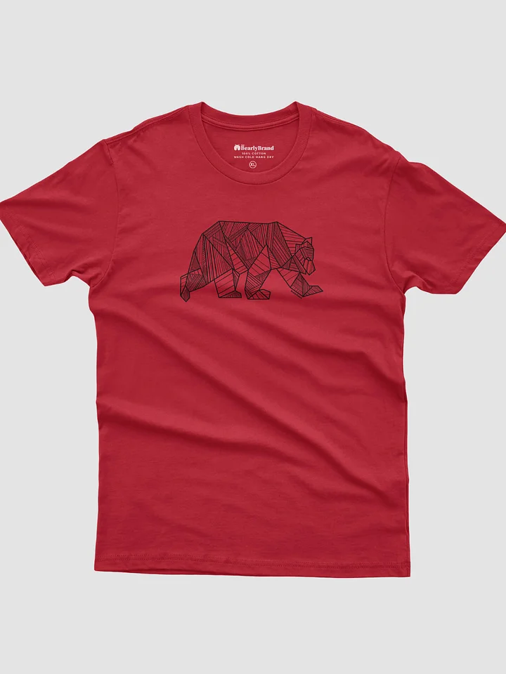 Black Geometric Bear Pride T-Shirt product image (1)