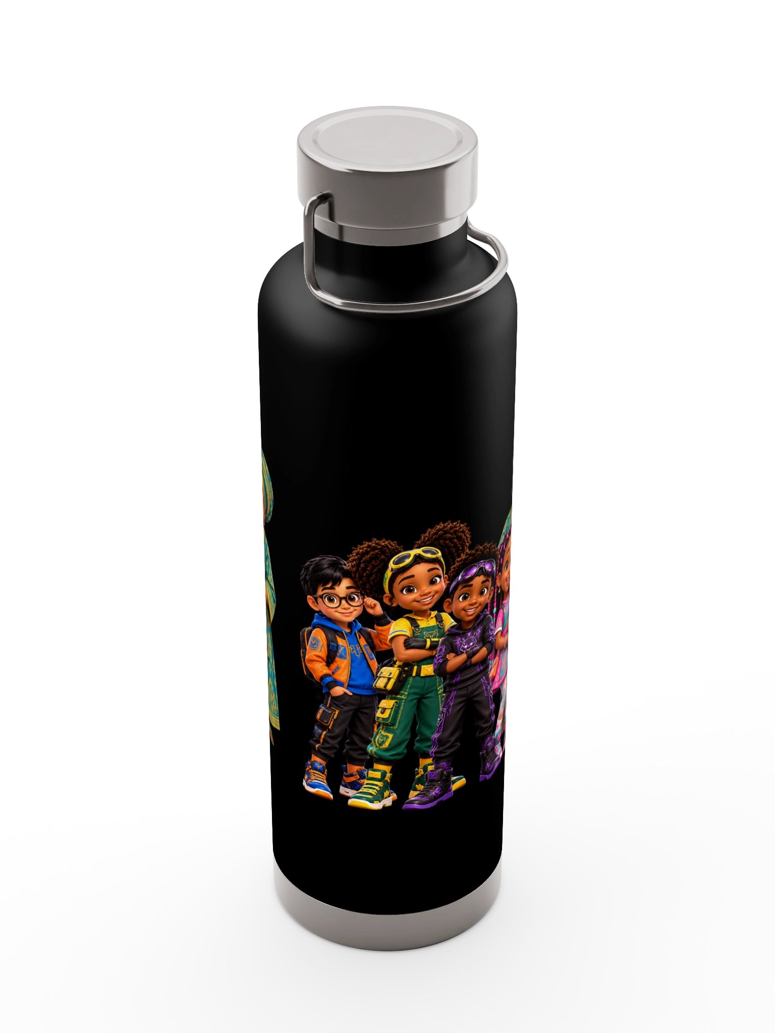 Colorful Cartoon Family Duo Bottle Art product image (23)