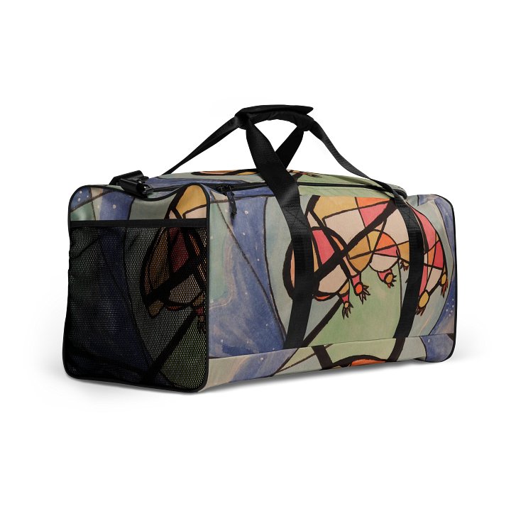 Cubism Painting: The Dream of a Tardigrade All-Over Print Duffle Bag by Sublicolor product image (2)