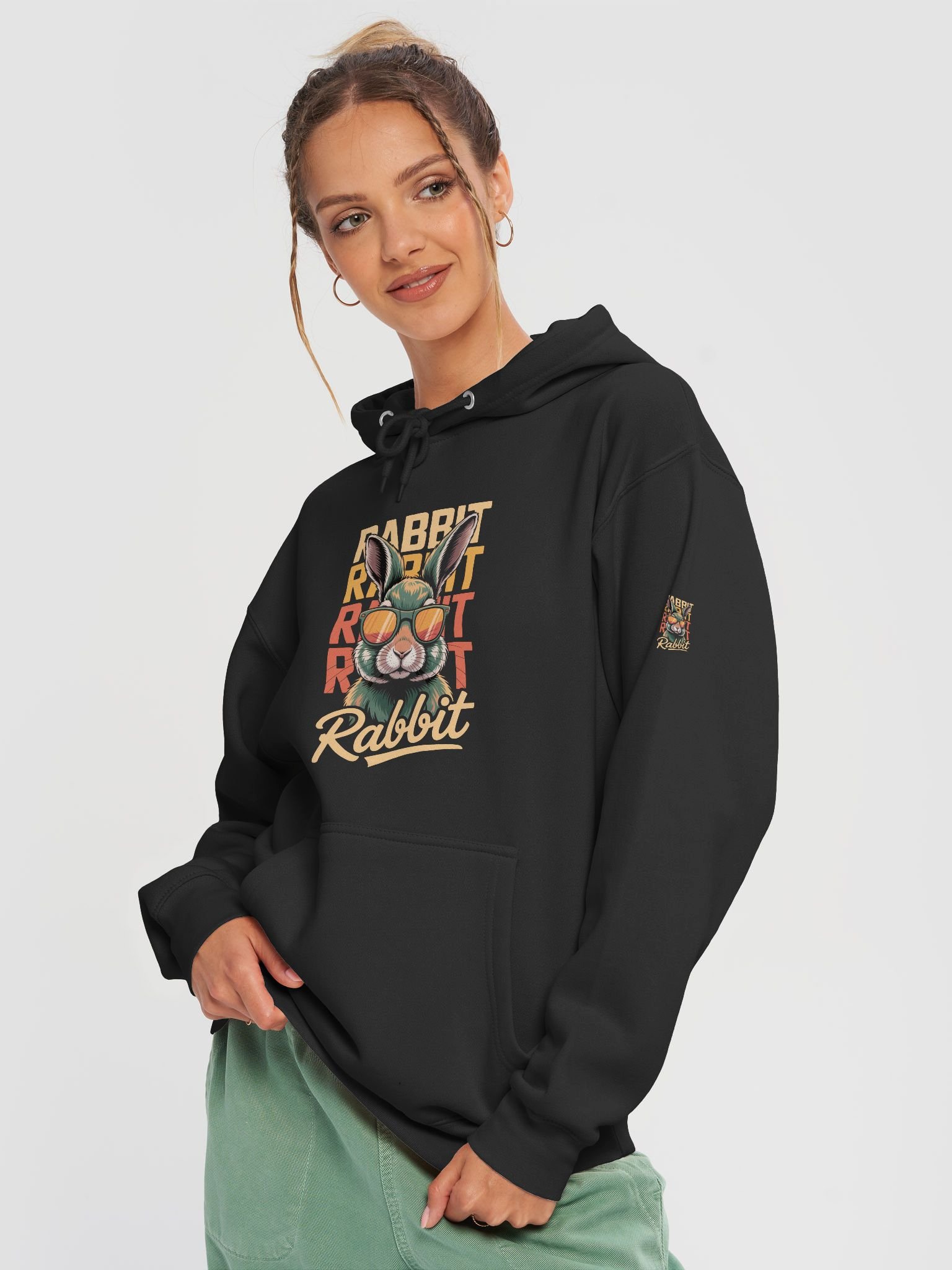Cool Rabbit Vibes Pullover Hoodie product image (1)