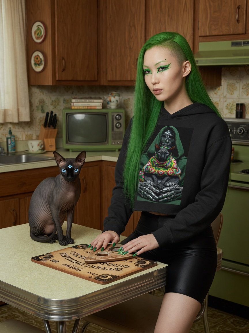 OUIJA DOOM - CROPPED HOODIE (PREMIUM) product image (1)