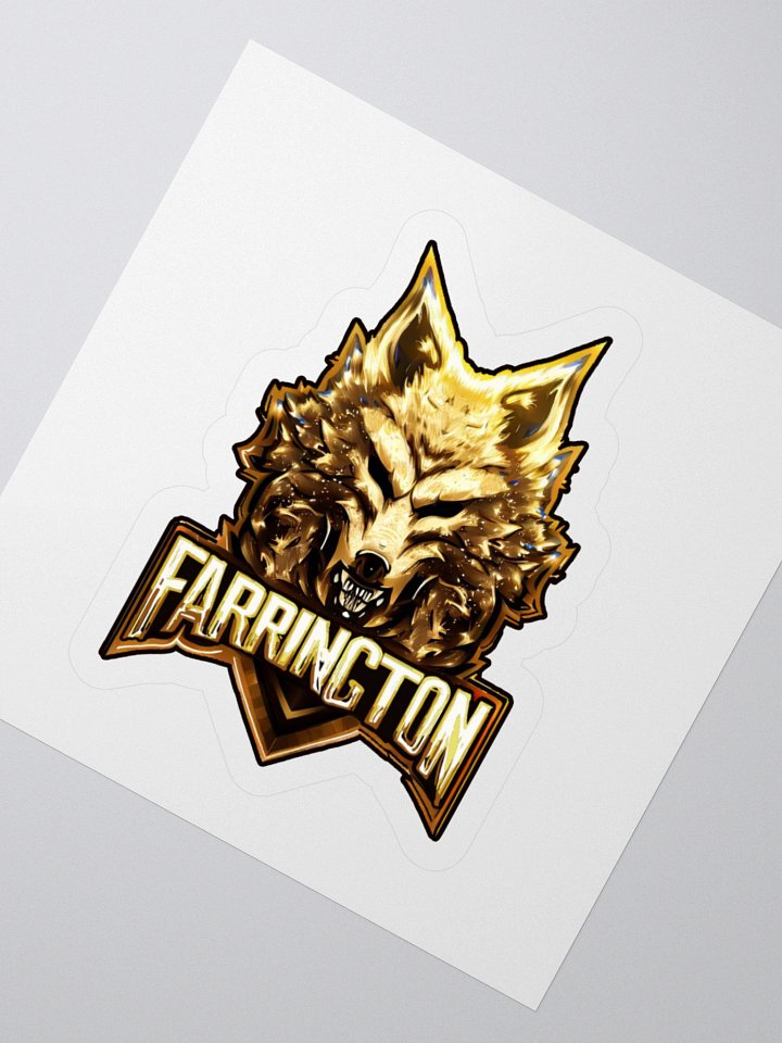 Golden Wolf Cut Stickers product image (5)