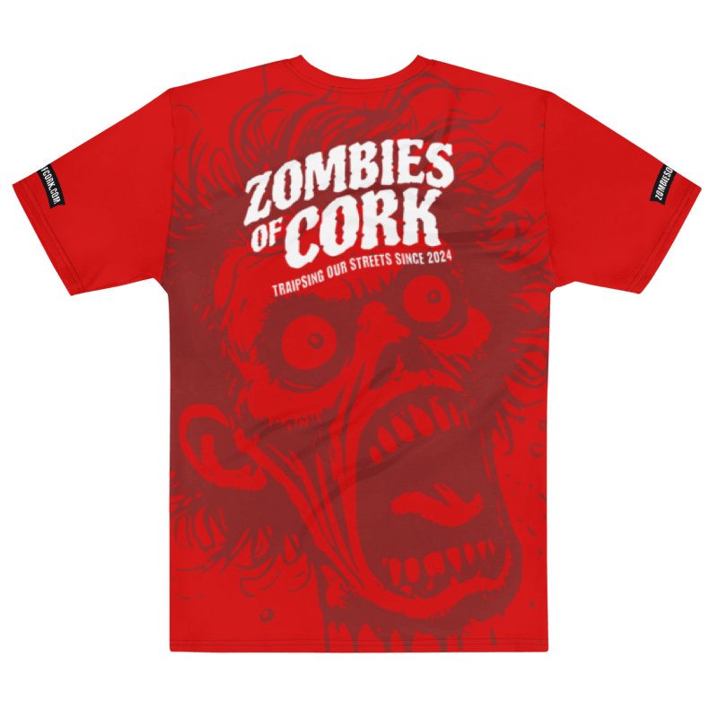 Zombie Floating Head Allover Print T-Shirt (Blood Red Version) product image (5)