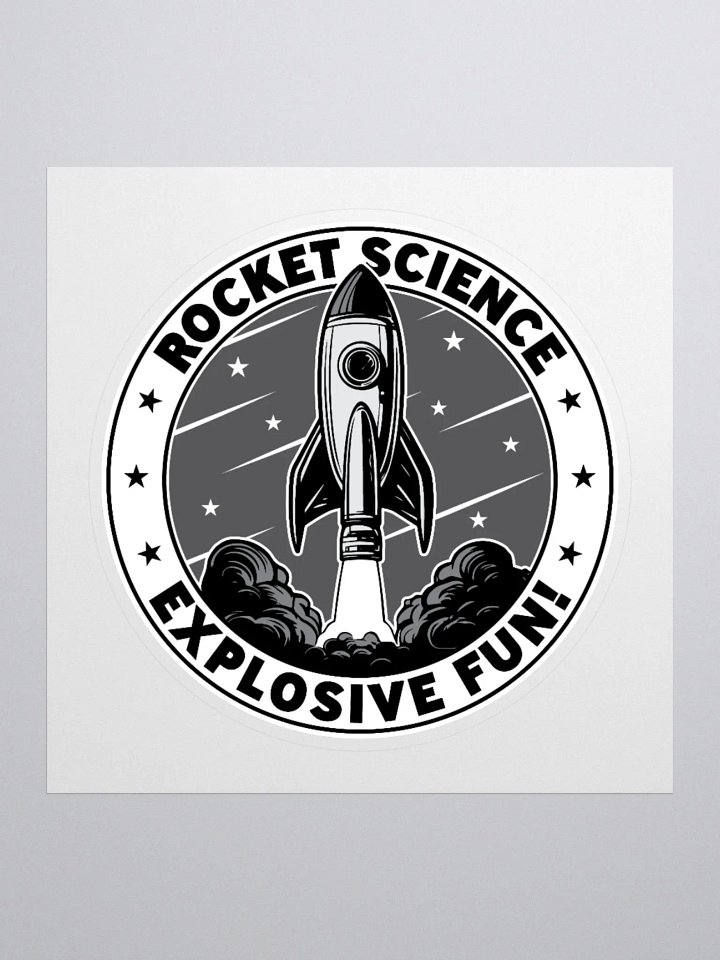 Rocket Science: Explosive Fun Sticker for Science Lovers product image (1)