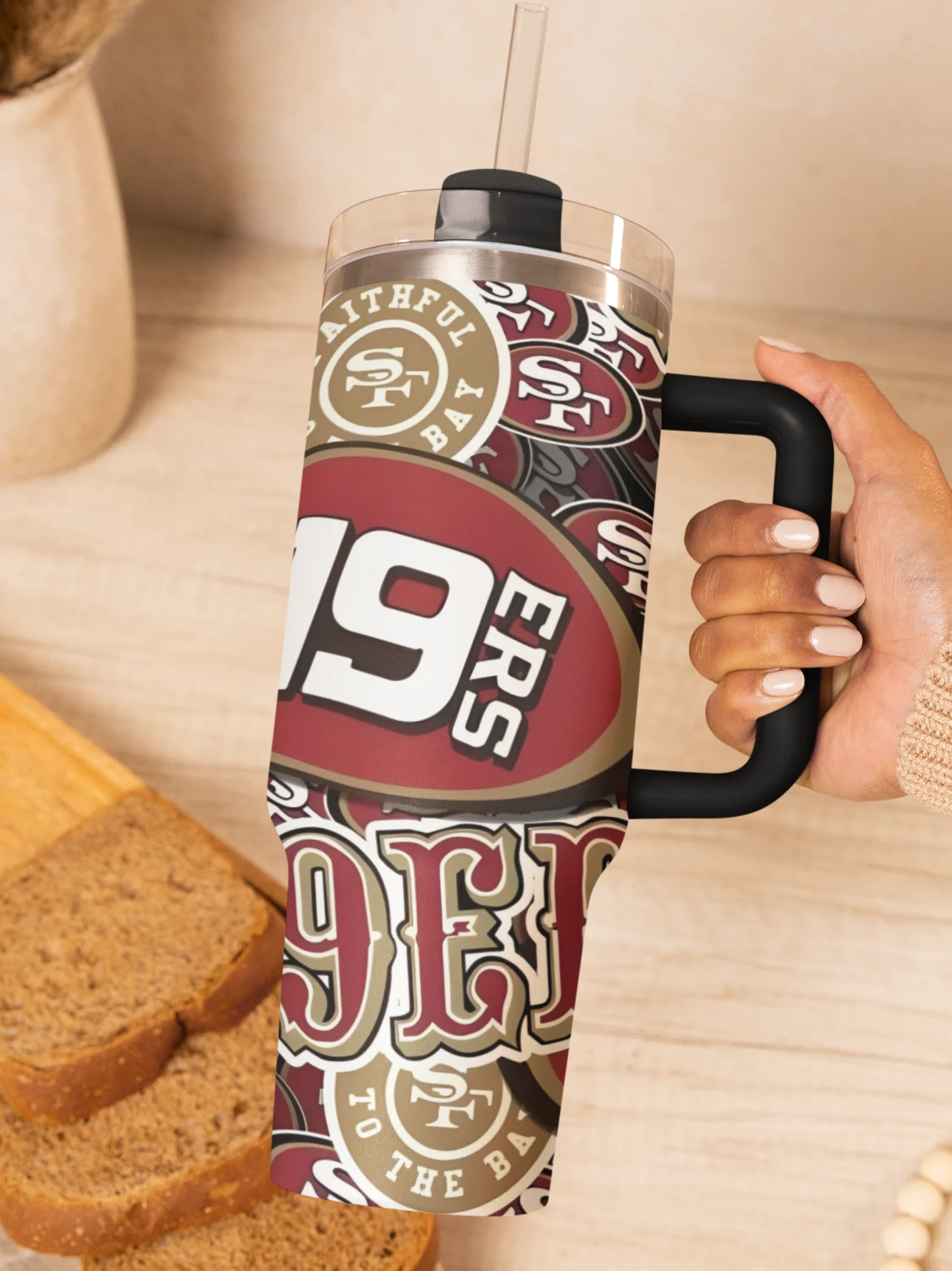 NINER EMPIRE 40oz Tumbler (White or Gold) product image (1)