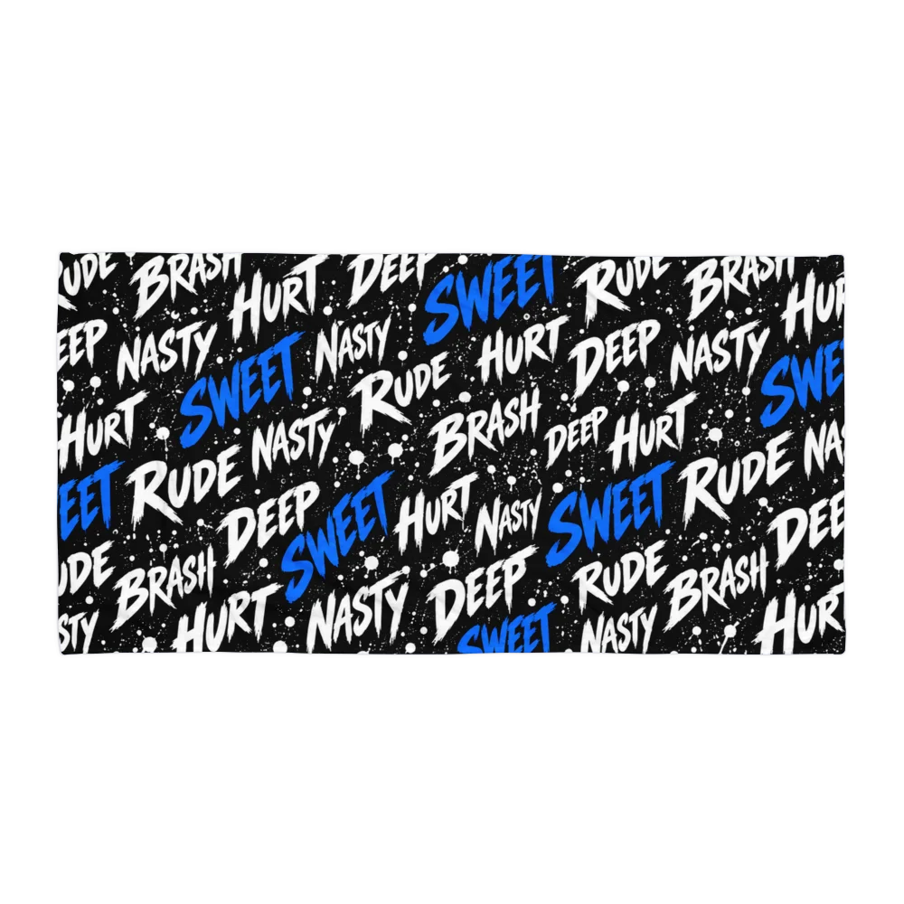 Rude, Brash, Hurt, Deep, Nasty, Sweet Beach Towel — Eternal Love Collection product image (5)