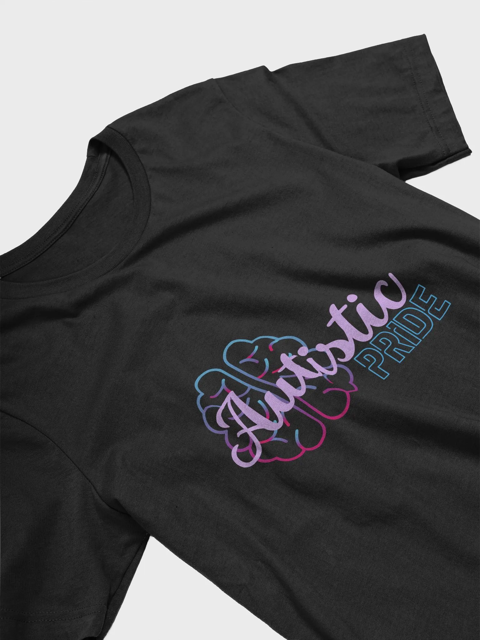 Autistic Pride Brain Super Soft Gradient Shirt product image (3)