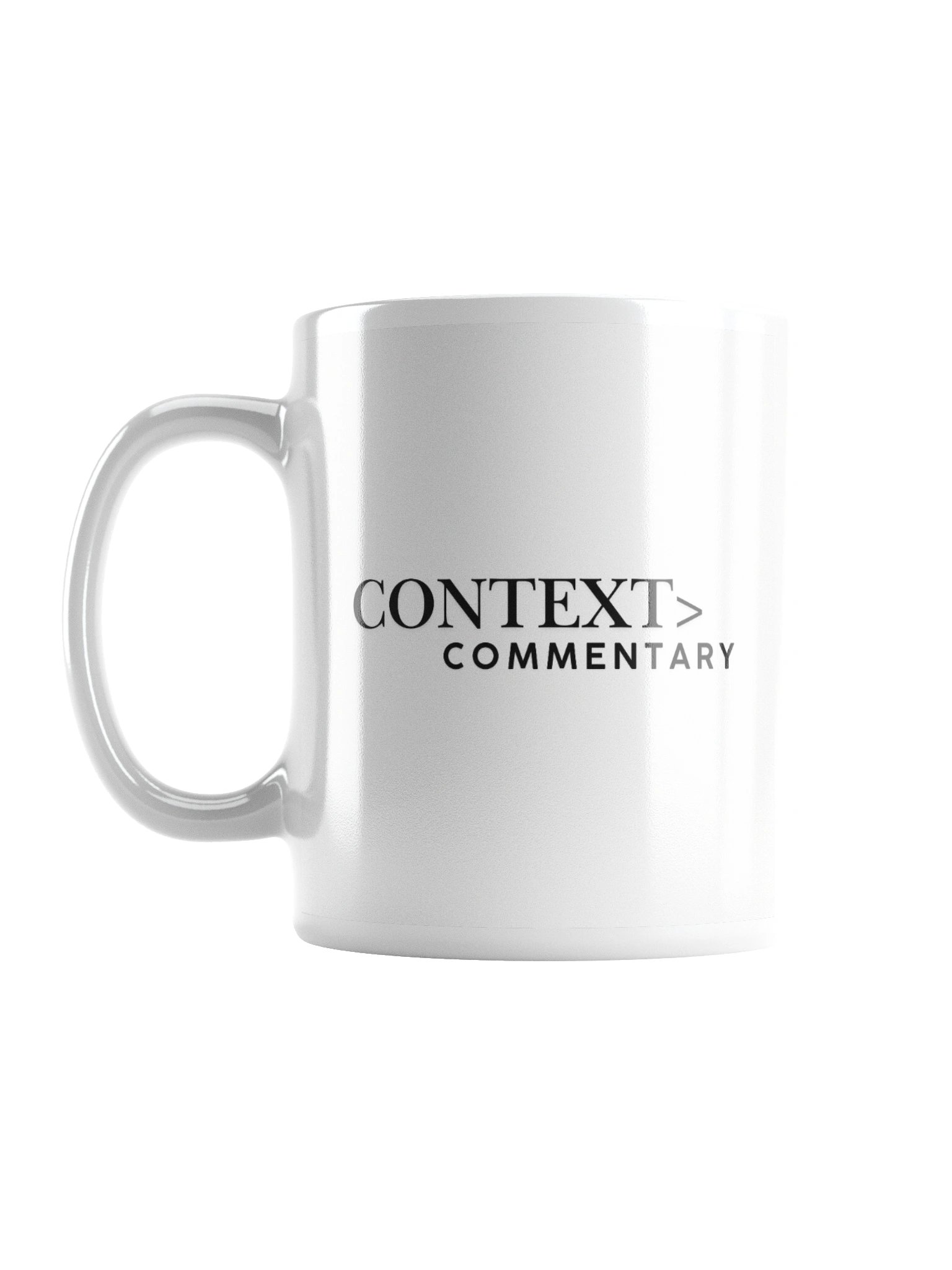 Context over Commentary White Glossy Mug product image (3)