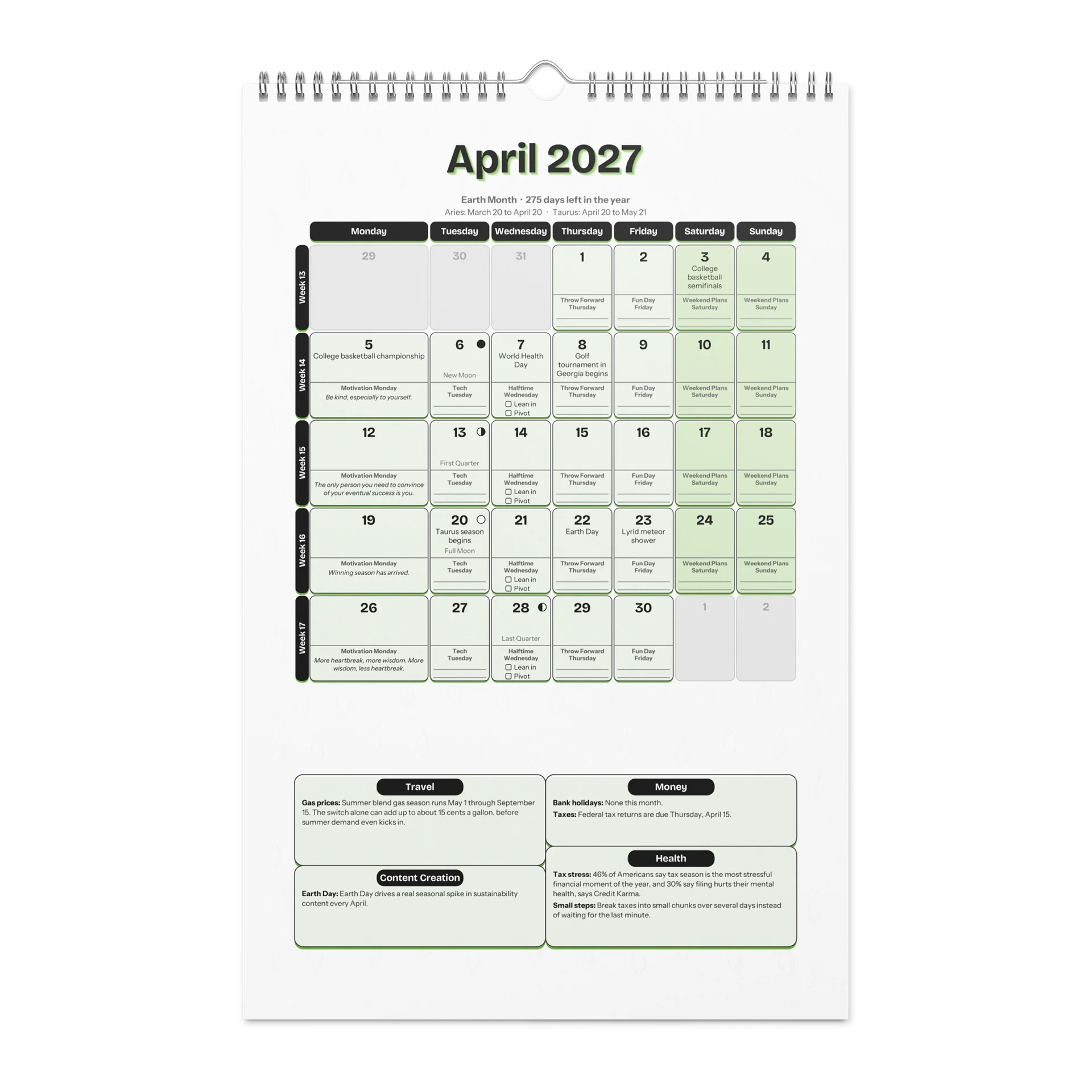 MY YEAR Planner + Calendar 2027 by Rob Virtuoso product image (5)