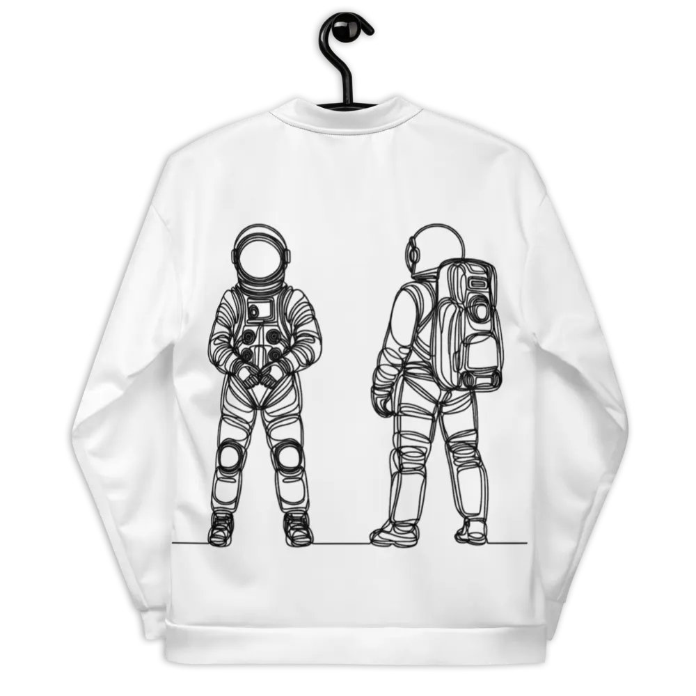 Galactic Explorer LIne Art All-Over Bomber Jacket product image (4)