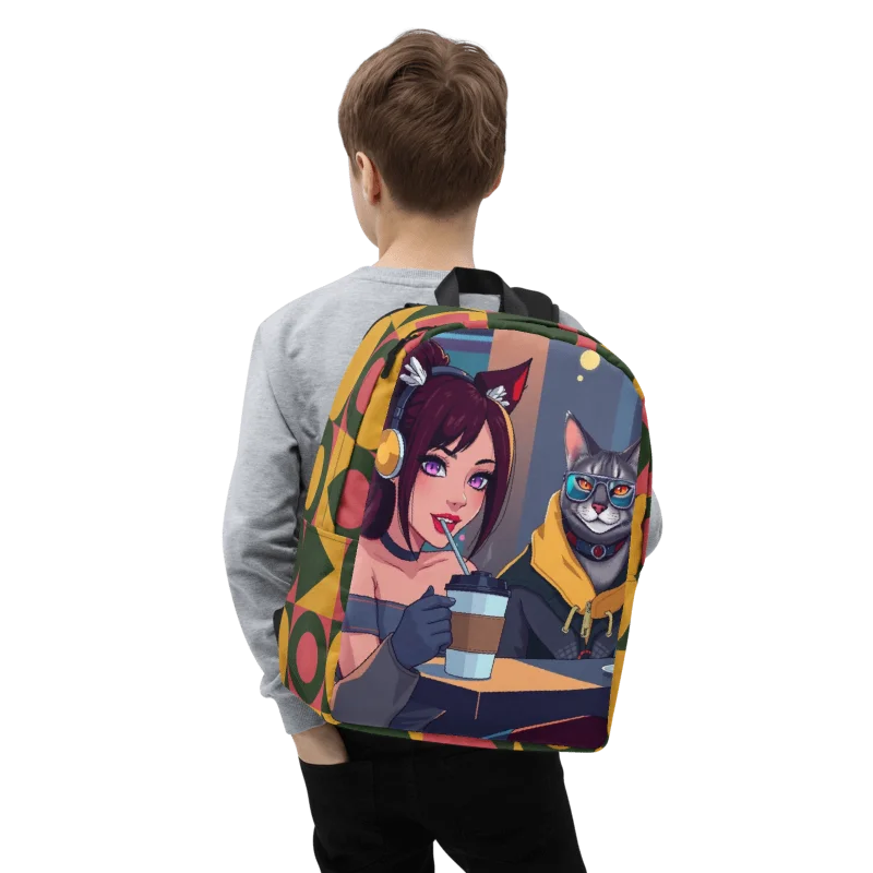 Minimalist Backpack - Purrfectly Sophisticated product image (4)