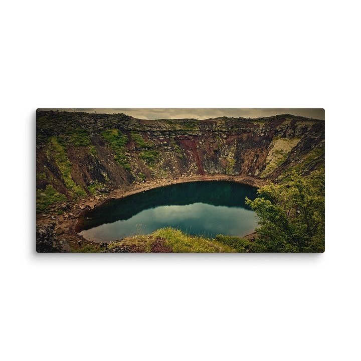 NORTHERN ILLUSIONS - Kerið Crater (A Memory of Fire) Canvas Print product image (1)