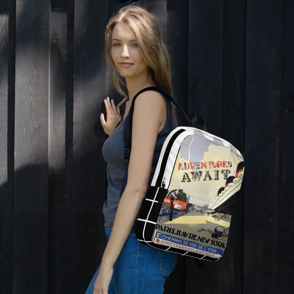 Vintage Travel Connections Backpack product image (3)