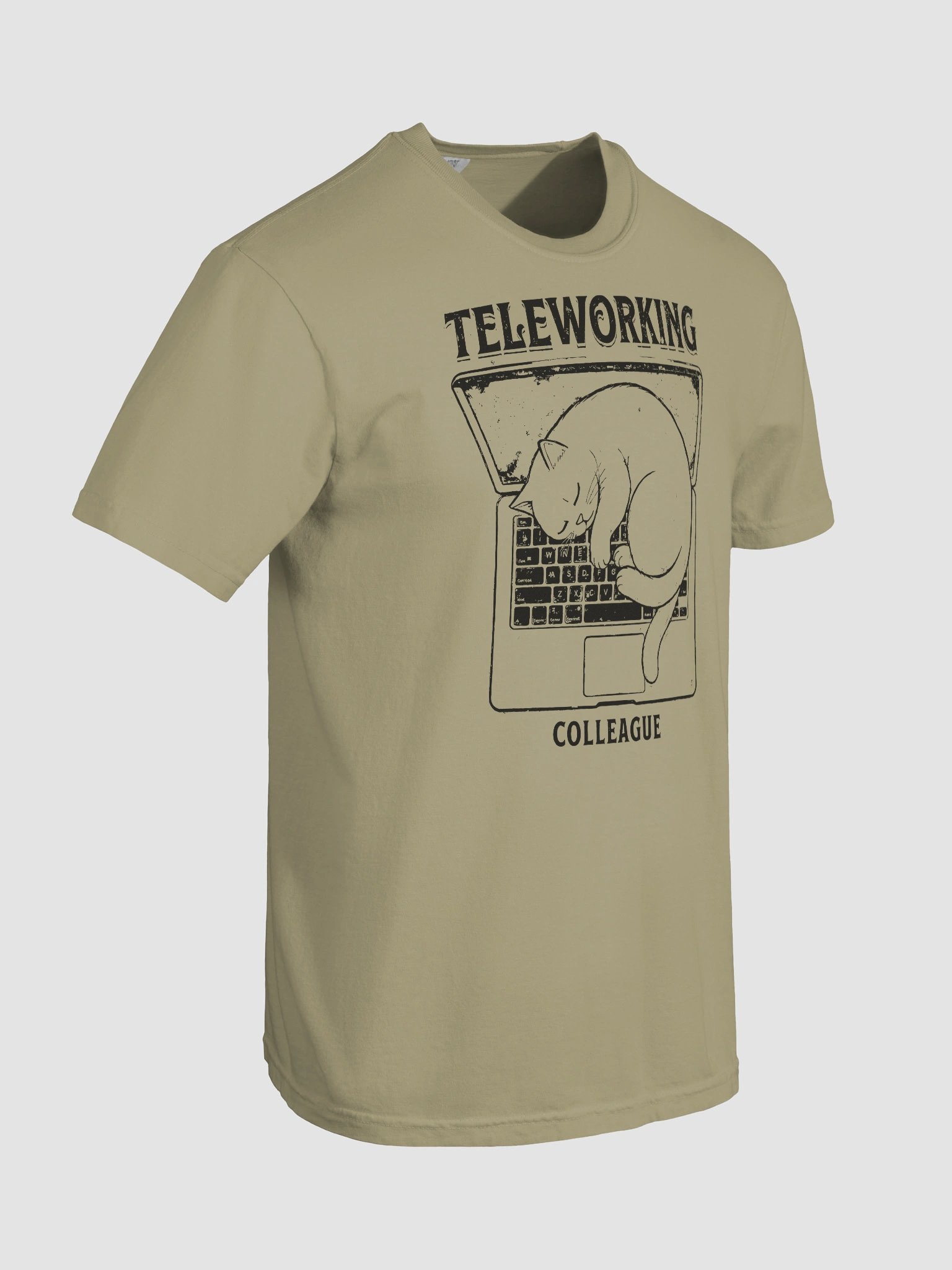 "My New Coworker" Remote Work T-Shirt - Funny Cat Design product image (9)
