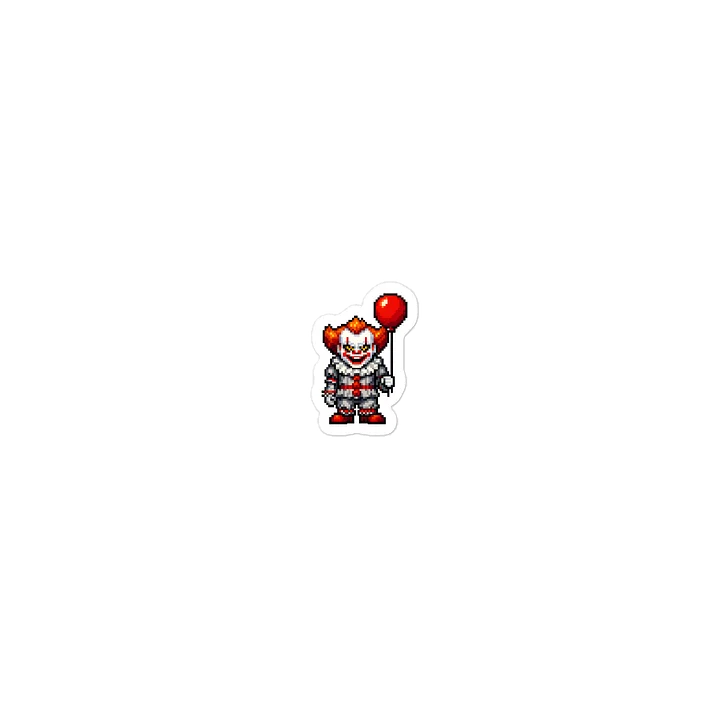 Pennywise (It) Retro Pixel Art Laptop Sticker product image (1)
