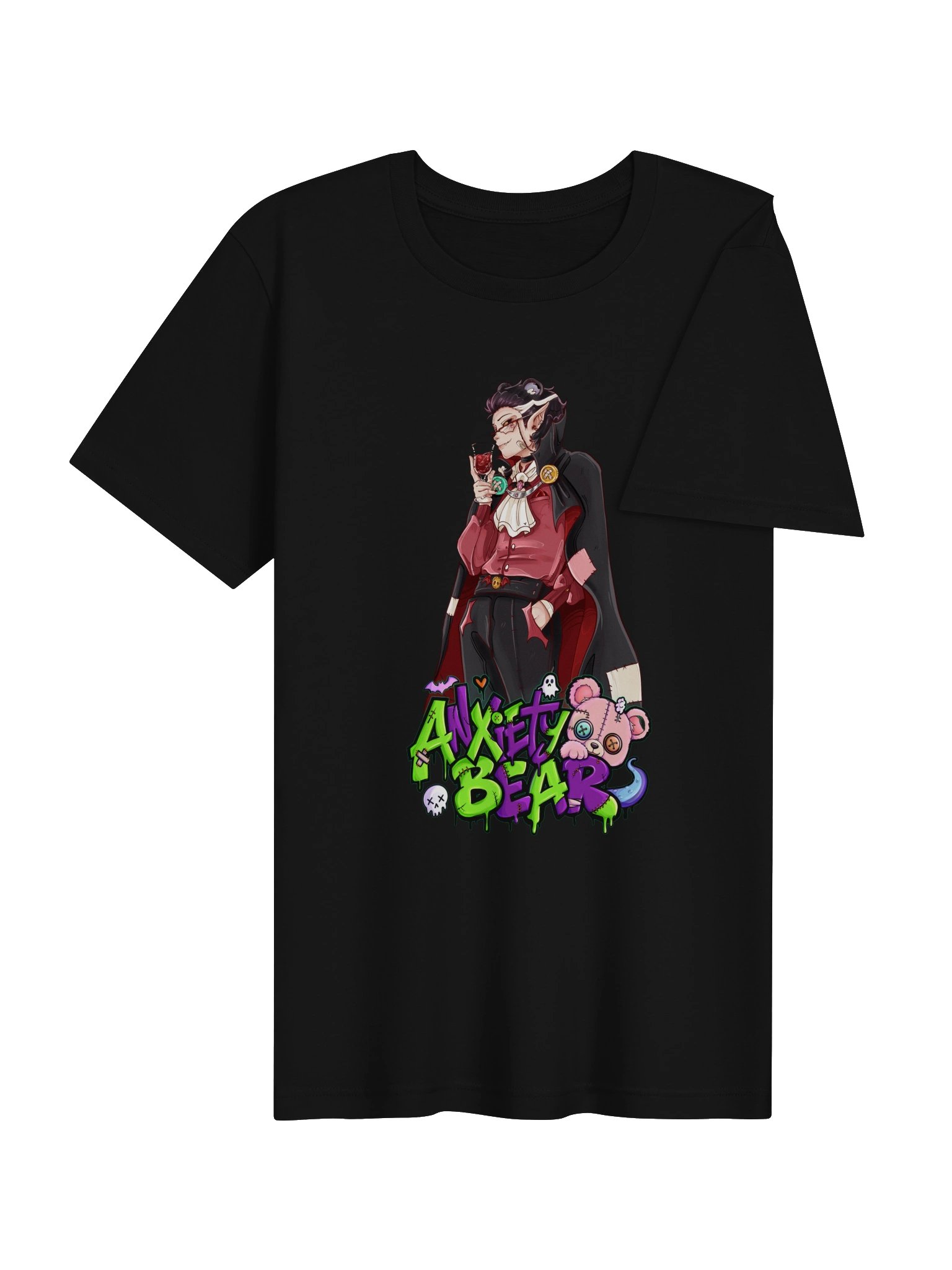 Anxiety Bear Human Vampbear T-shirt product image (37)