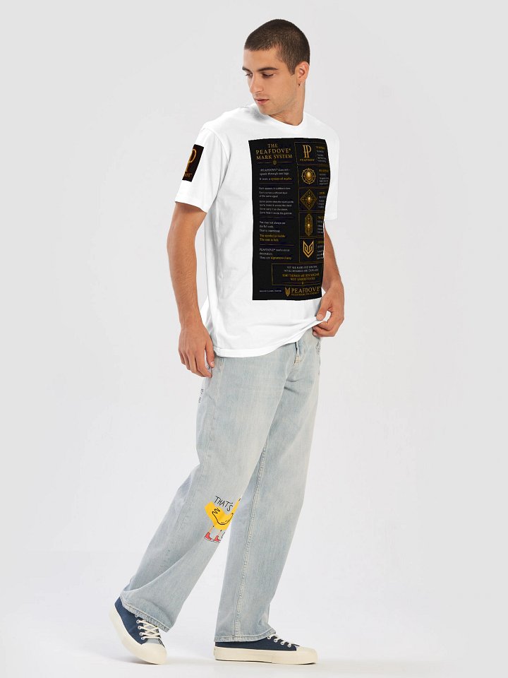 PEAFDOVE® MARK SYSTEM — White Back Print Shirt product image (1)