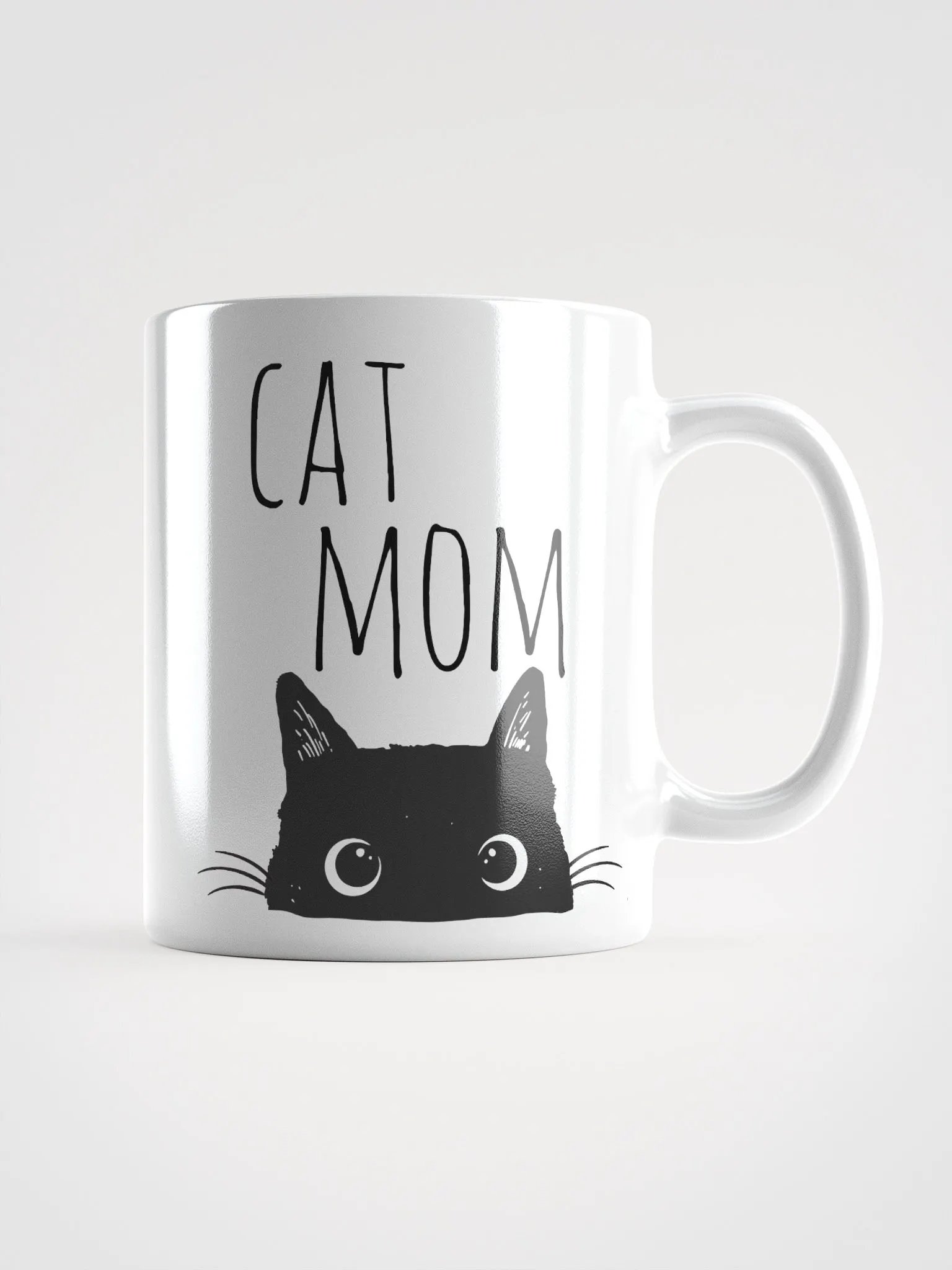 White Ceramic Cat Mom Mug product image (2)