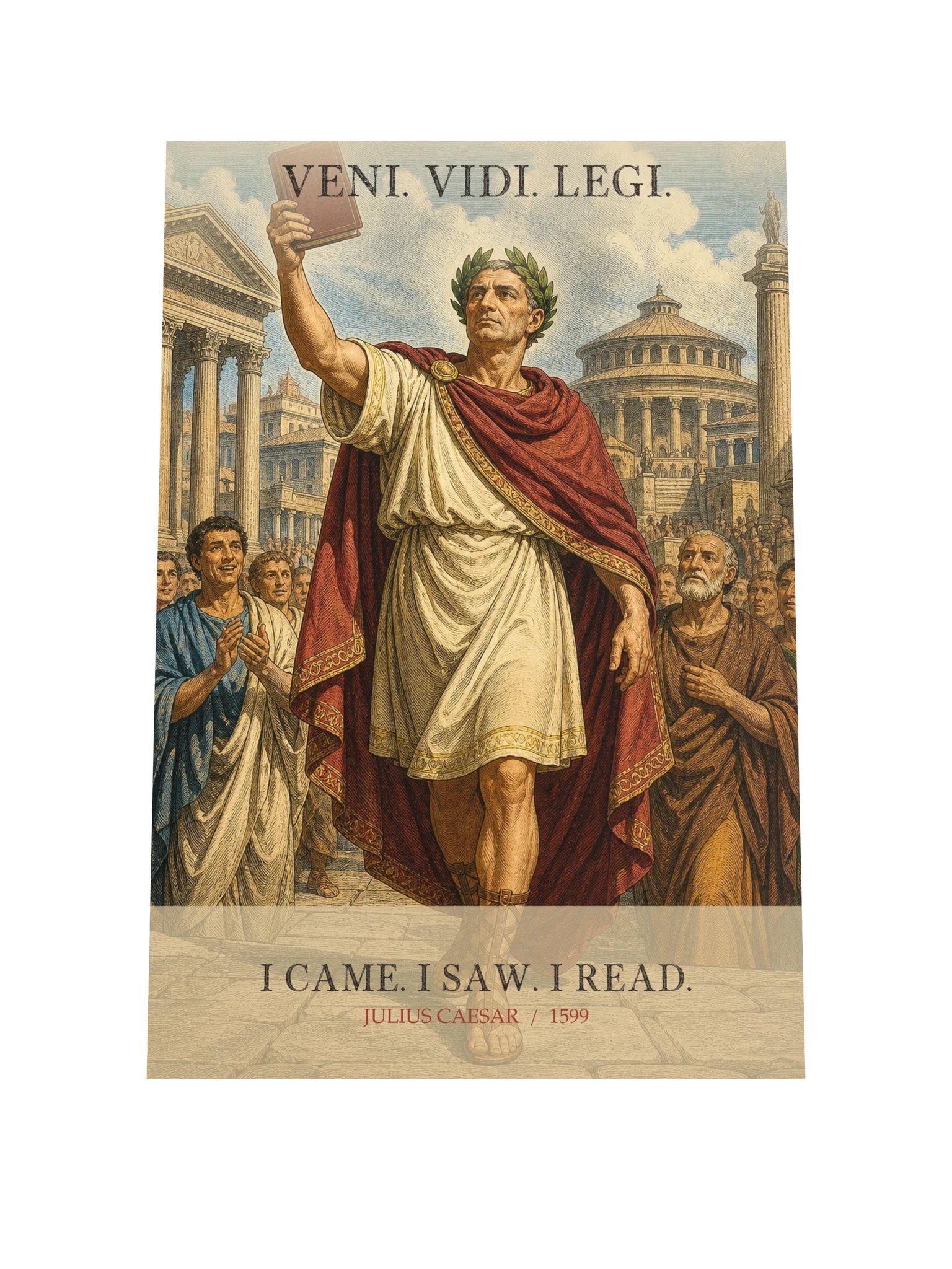 Veni Vidi Legi -- Julius Caesar Art Print product image (9)