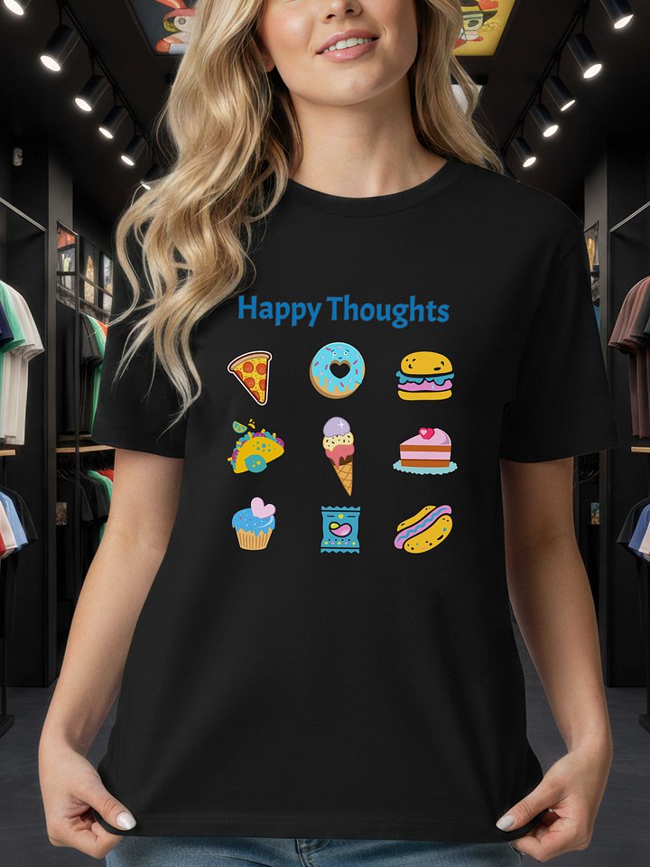 Happy Thoughts - Junk Food Lover - AS Colour Unisex Premium T-Shirt product image (1)