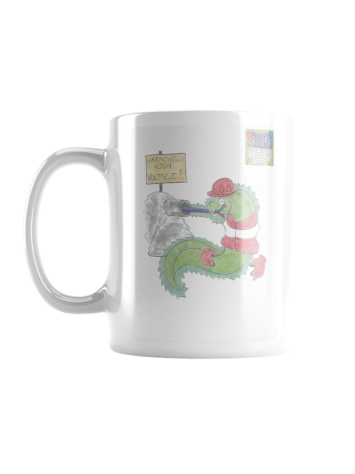 Electrician Eel Mug, Green Moray, Orange Gear, 11 Ounces product image (1)