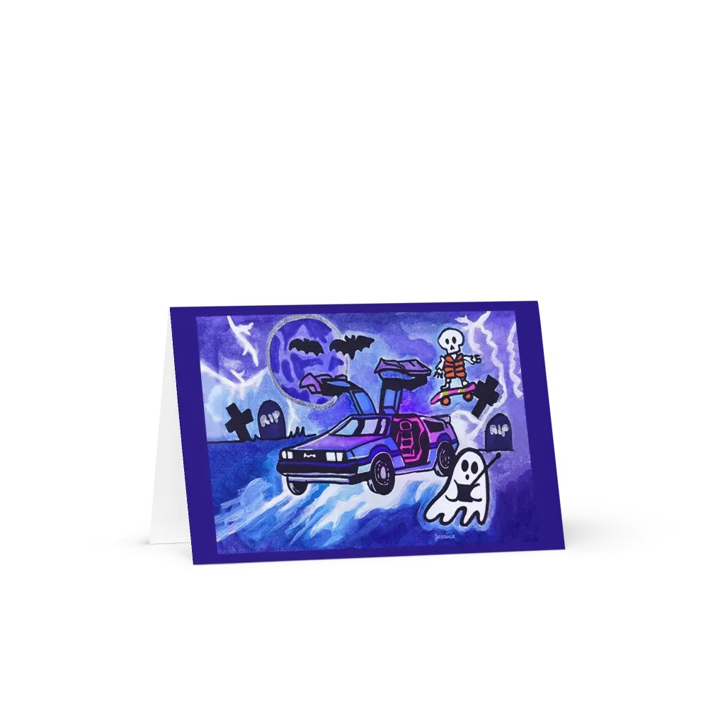 Spooky Speed Machine Greeting Card product image (1)
