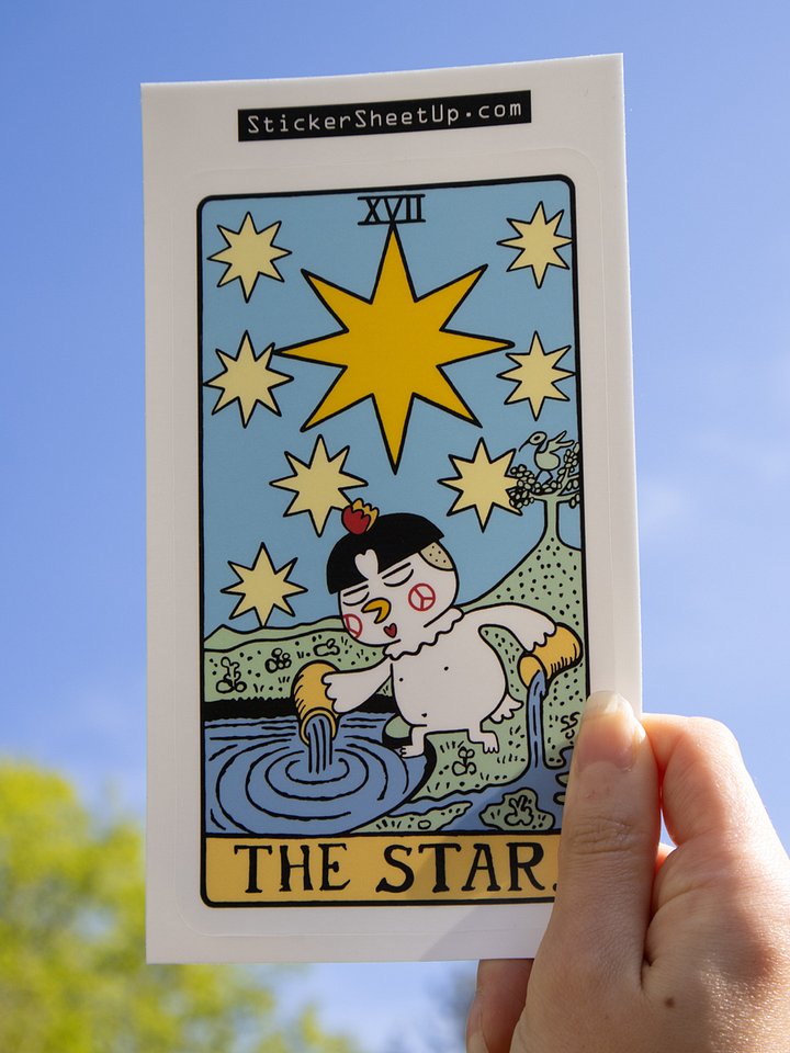 The Star Tarot Card Sticker / Spicy Noods Edition product image (1)