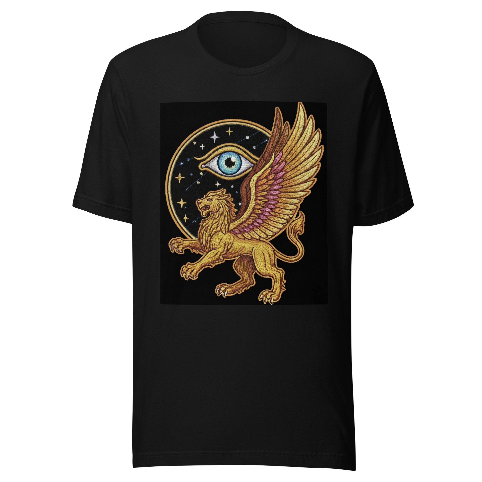 Celestial Griffin Embroidered T-Shirt product image (1)