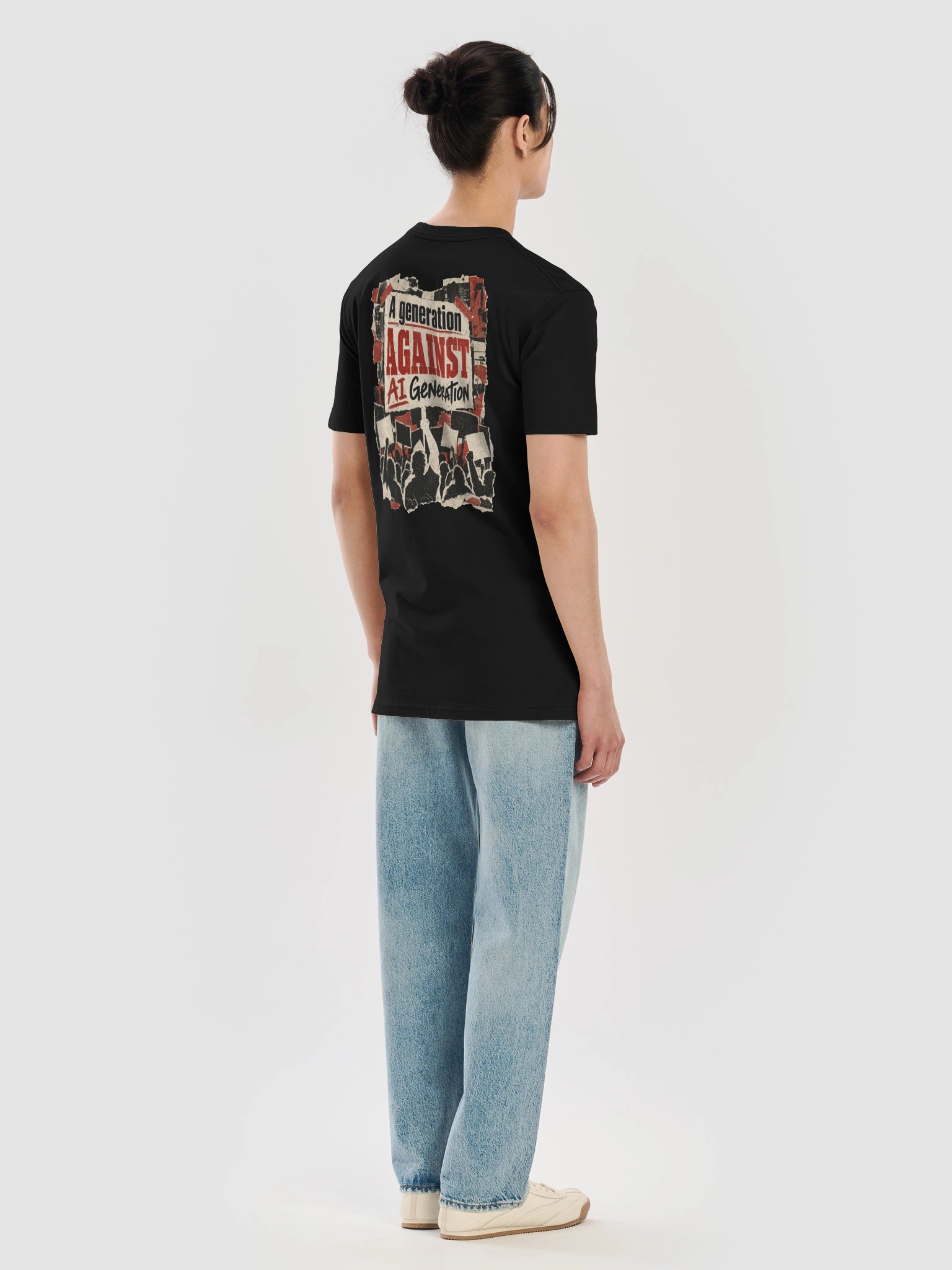 A Generation Against AI Generation: Protest Poster | Heavyweight Tee product image (3)