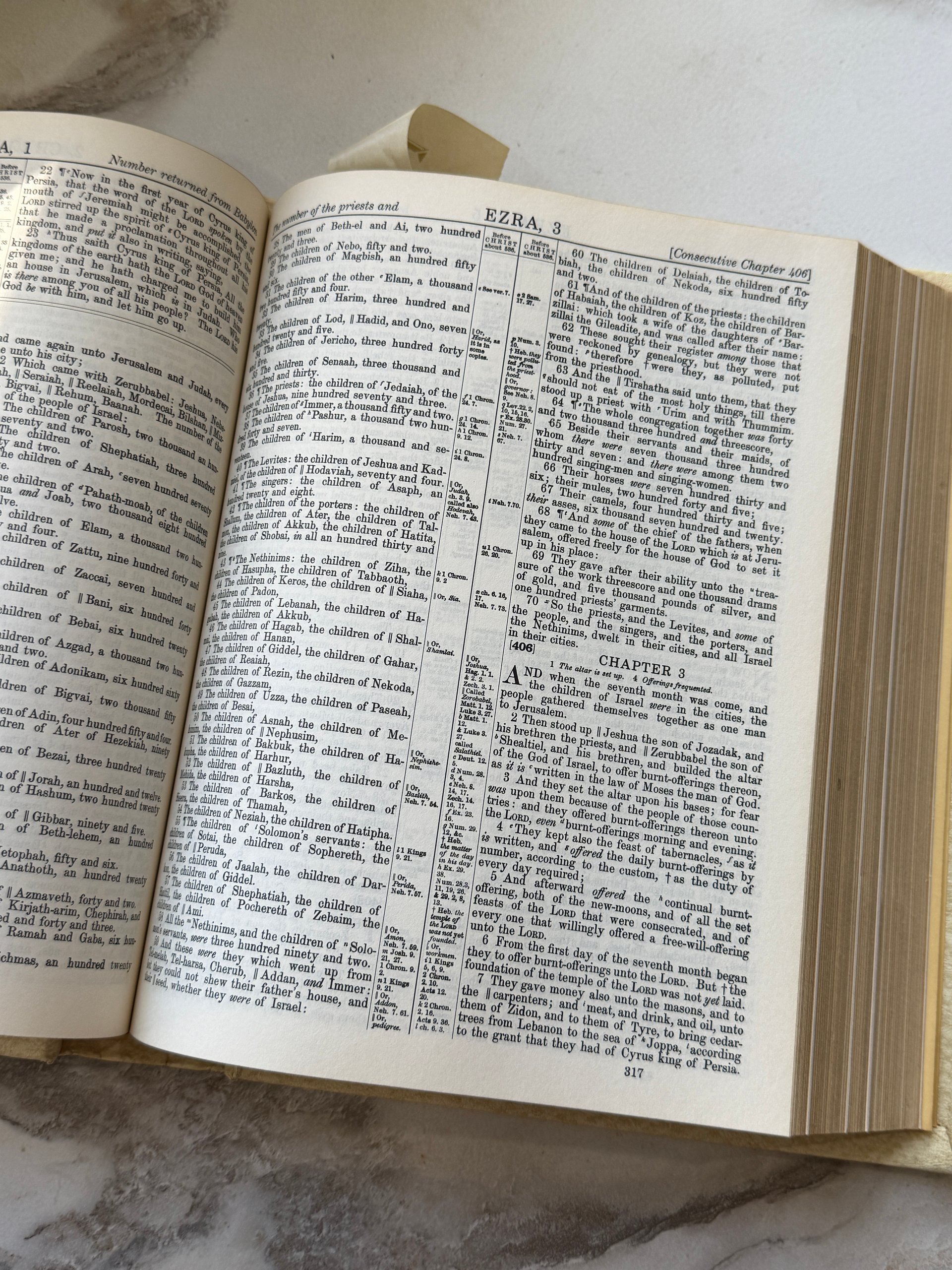 1970 | Holy Bible | King James Version | Fireside Family Edition | Red Letter Illustrated Family Bible | Hertel product image (9)