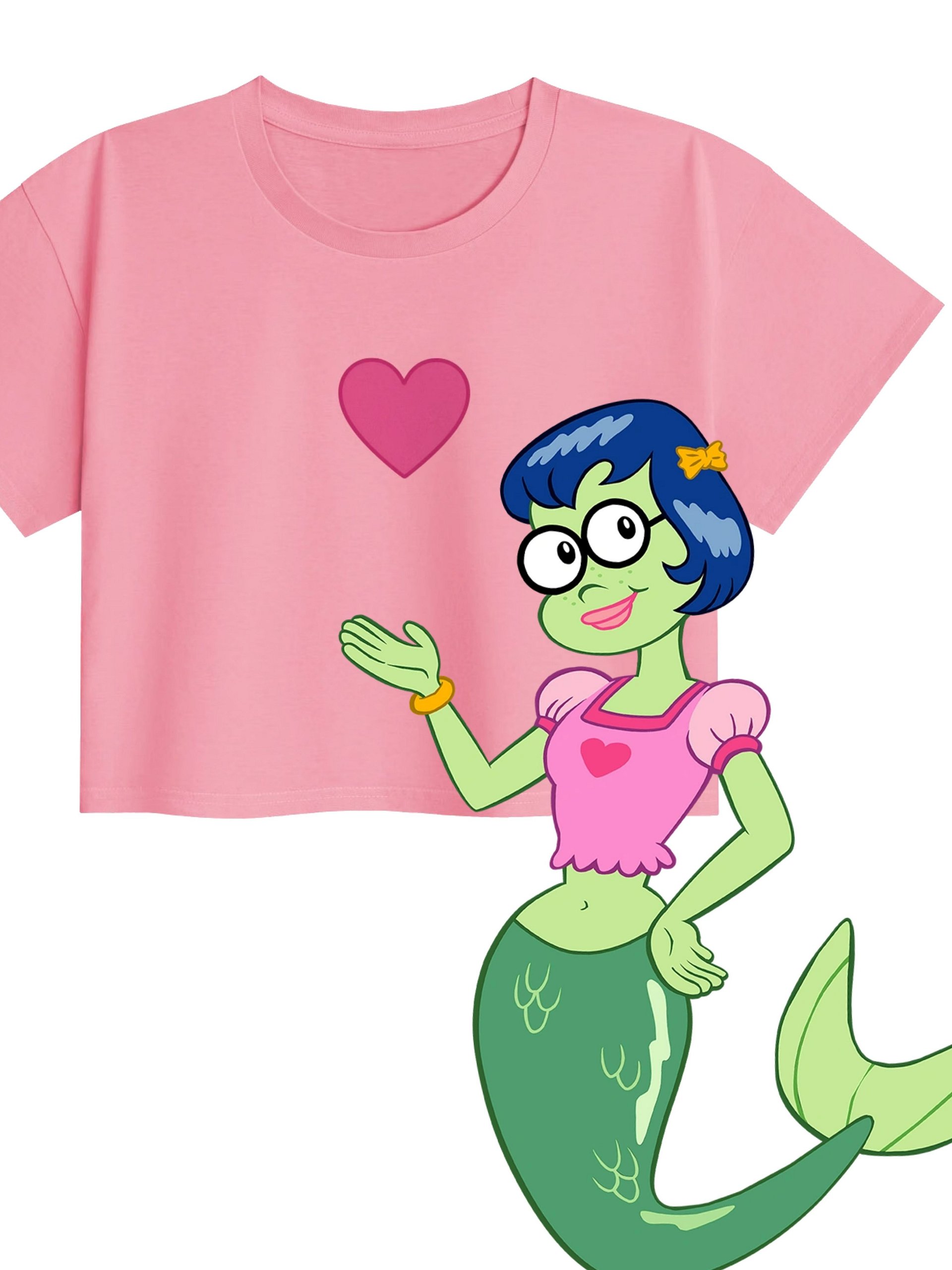 Princess Mindy's Pink Heart Crop Top product image (1)