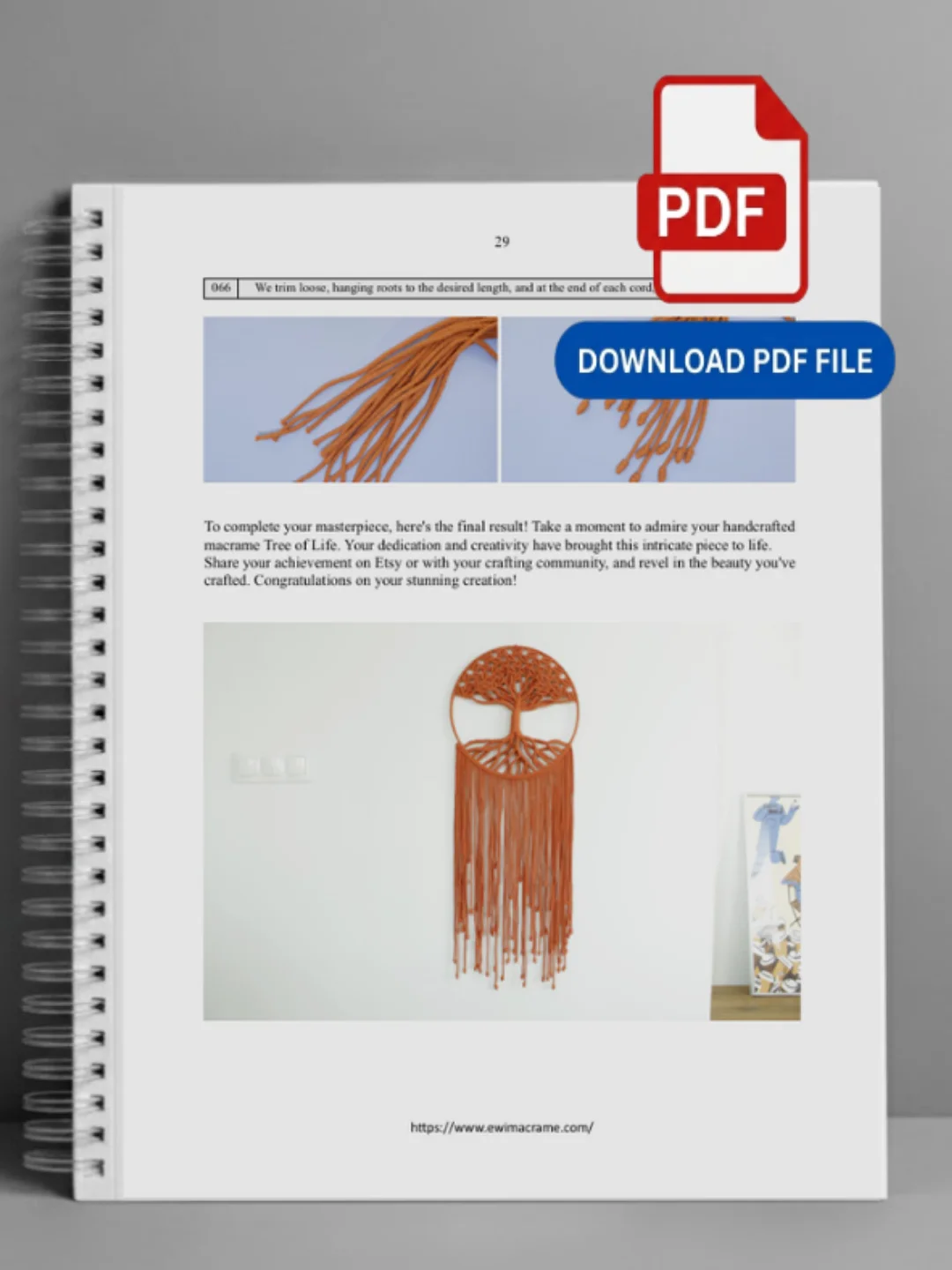 Macrame Tree of Life Wall Decor — Photo Tutorial product image (5)