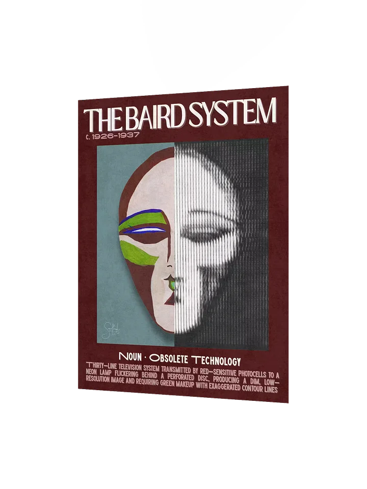 BAIRD SYSTEM Art Print - Early Television Makeup History Poster (11×14) product image (2)