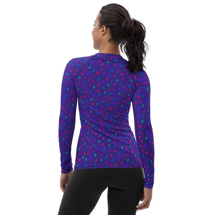 Vibrant Dots Womens Rash Guard Athletic Sportswear product image (2)