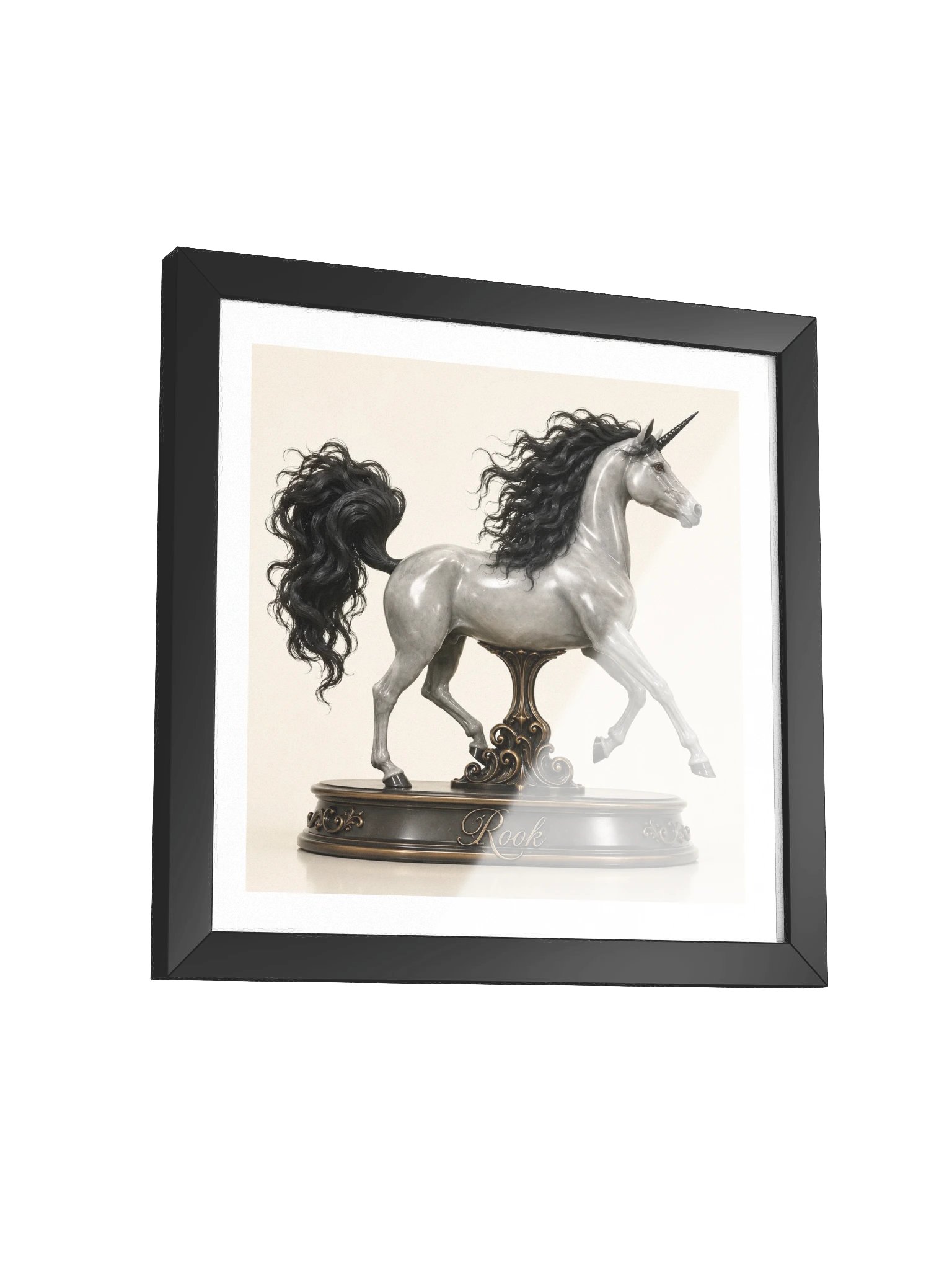 Chess Collection — Rook Unicorn Framed Poster product image (55)