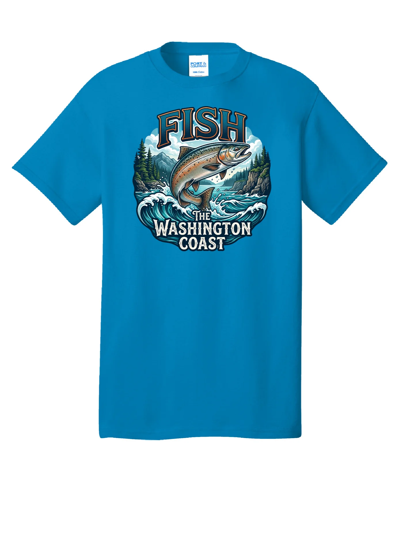 FISH THE WASHINGTON COAST PORT AND CO T-SHIRT product image (1)